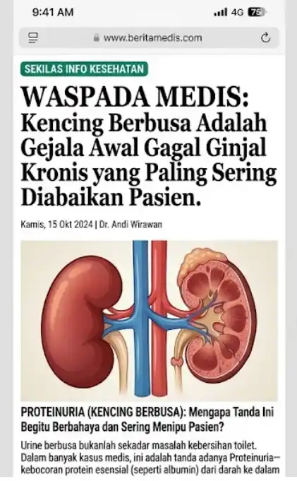 Obat kencing berbusa